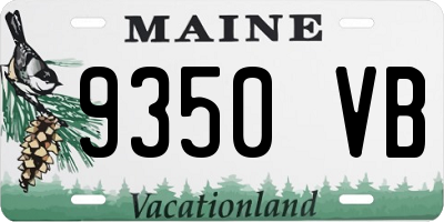 ME license plate 9350VB