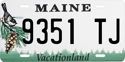ME license plate 9351TJ