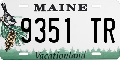 ME license plate 9351TR