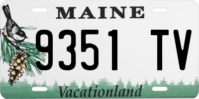 ME license plate 9351TV