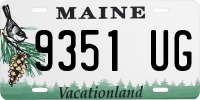 ME license plate 9351UG