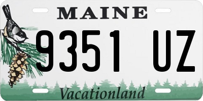 ME license plate 9351UZ