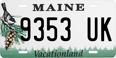 ME license plate 9353UK