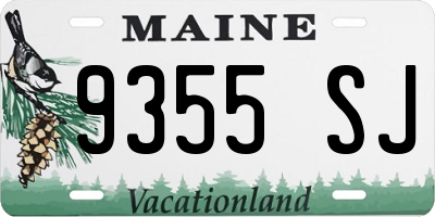 ME license plate 9355SJ