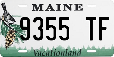 ME license plate 9355TF