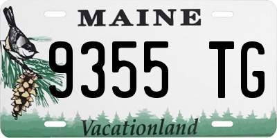 ME license plate 9355TG