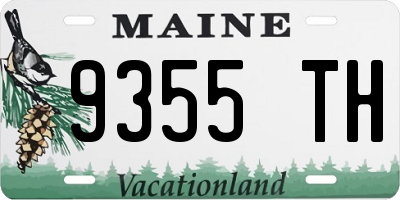 ME license plate 9355TH