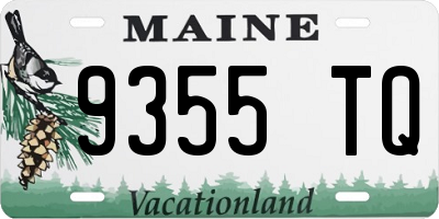ME license plate 9355TQ