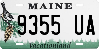 ME license plate 9355UA