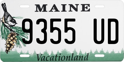ME license plate 9355UD