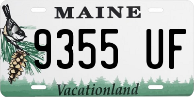 ME license plate 9355UF