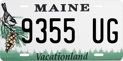 ME license plate 9355UG