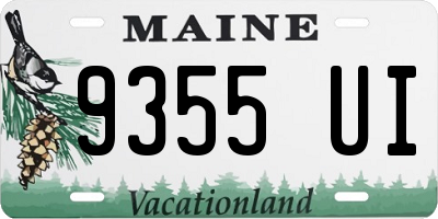 ME license plate 9355UI
