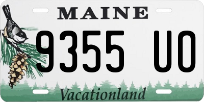 ME license plate 9355UO