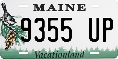 ME license plate 9355UP