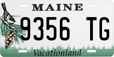 ME license plate 9356TG