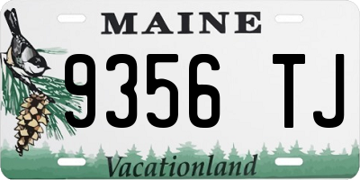 ME license plate 9356TJ