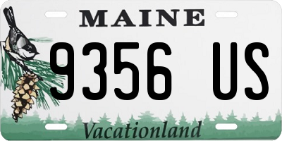 ME license plate 9356US