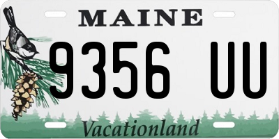 ME license plate 9356UU