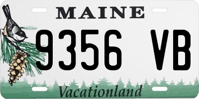 ME license plate 9356VB