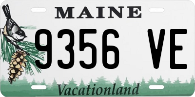 ME license plate 9356VE