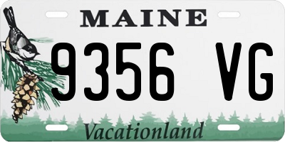 ME license plate 9356VG