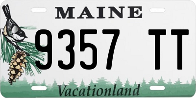 ME license plate 9357TT