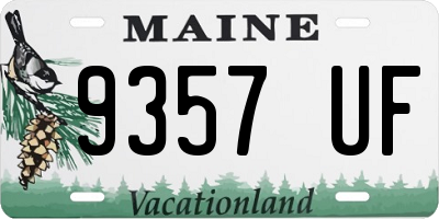 ME license plate 9357UF