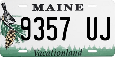 ME license plate 9357UJ