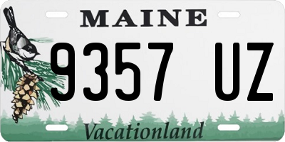 ME license plate 9357UZ