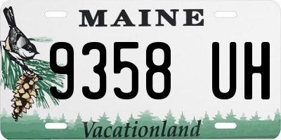 ME license plate 9358UH