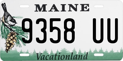 ME license plate 9358UU