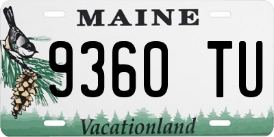 ME license plate 9360TU