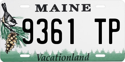 ME license plate 9361TP