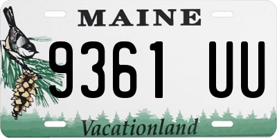 ME license plate 9361UU