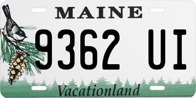 ME license plate 9362UI
