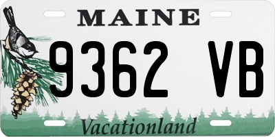 ME license plate 9362VB