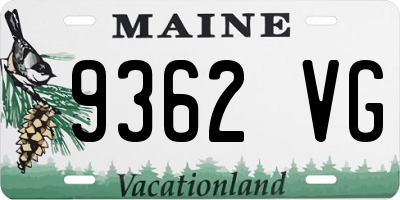 ME license plate 9362VG