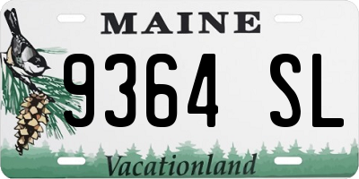 ME license plate 9364SL