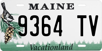 ME license plate 9364TV