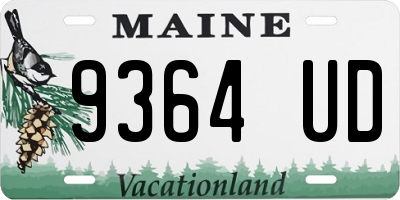 ME license plate 9364UD