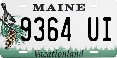 ME license plate 9364UI