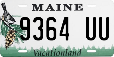 ME license plate 9364UU