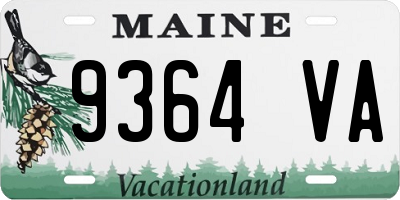 ME license plate 9364VA