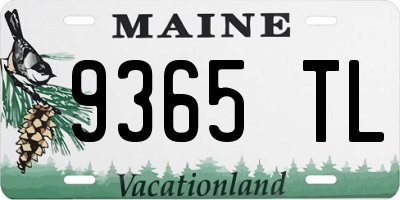 ME license plate 9365TL