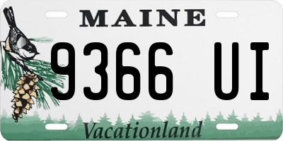 ME license plate 9366UI