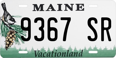 ME license plate 9367SR