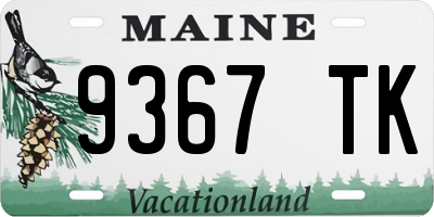 ME license plate 9367TK
