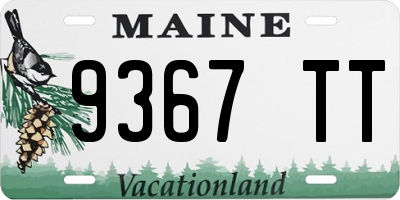 ME license plate 9367TT