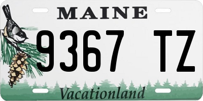 ME license plate 9367TZ